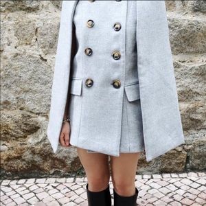 Grey Cape Coat